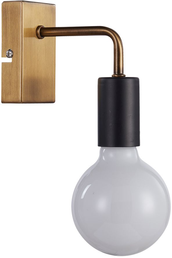 Italux Irina kinkiet 1x60 W czarny mat/złoty MB-H1721401-W1 G/B