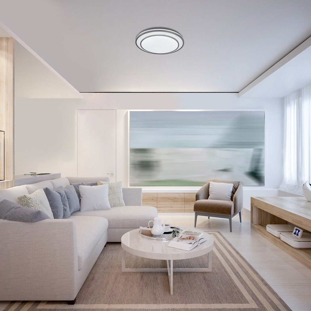 Rabalux Lupita plafon 1x40W LED biały/srebrny 2131 - Wysyłka w 24h