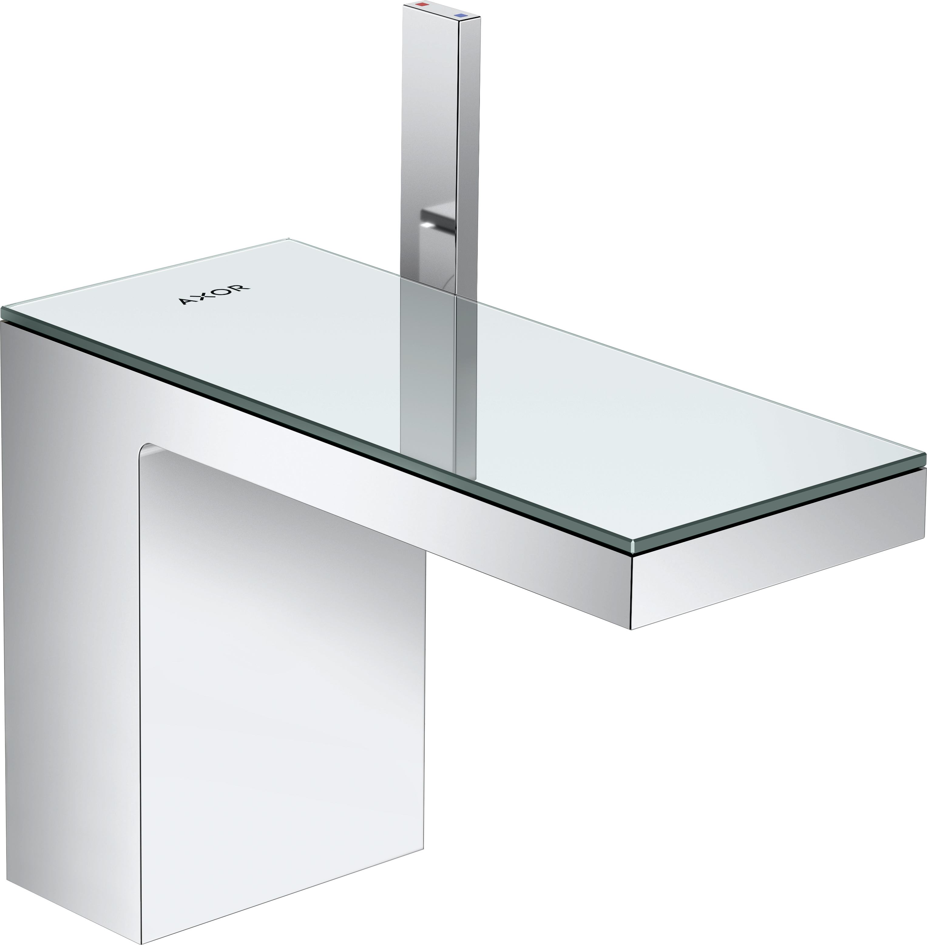 Axor MyEdition EcoSmart bateria umywalkowa stojąca chrom/szkło lustrzane 47030000