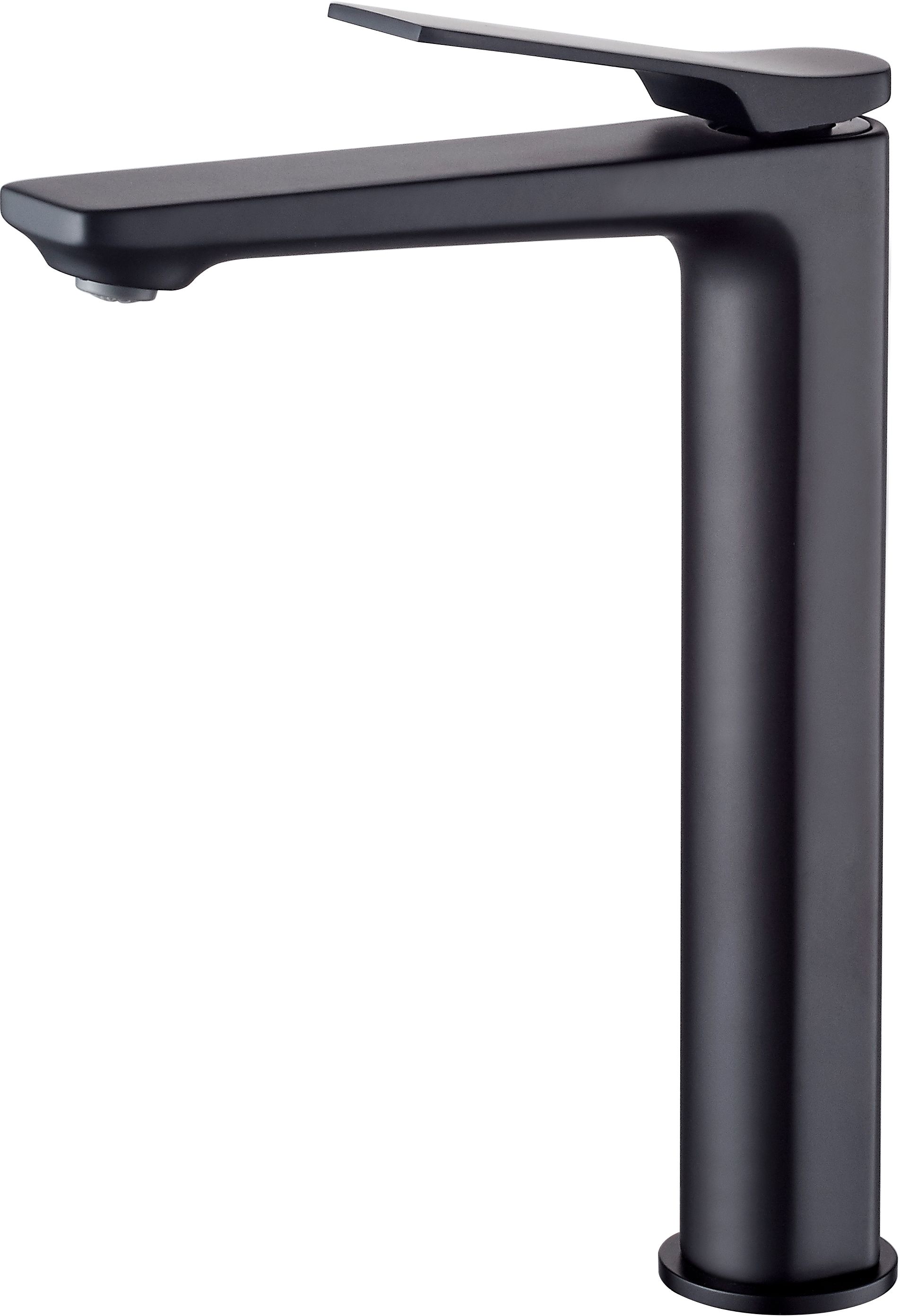 Invena Neri Trend bateria umywalkowa stojąca wysoka czarny mat BU-01-W04