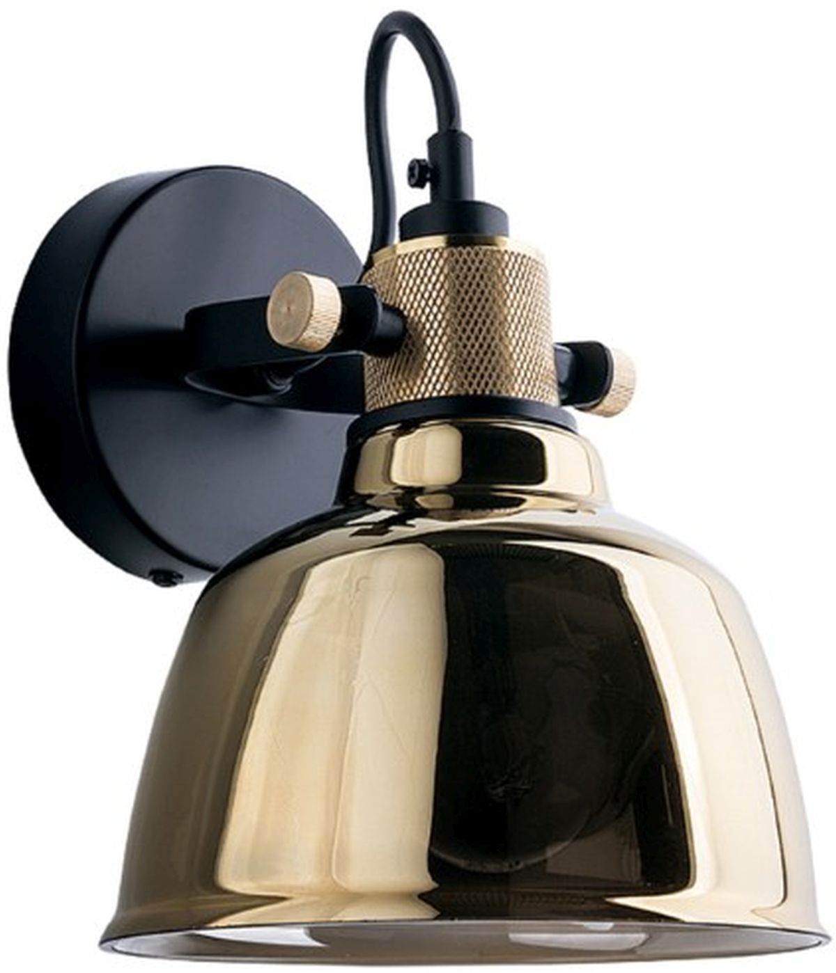 Nowodvorski Lighting Amalfi kinkiet 1x25W złoty/czarny 9155