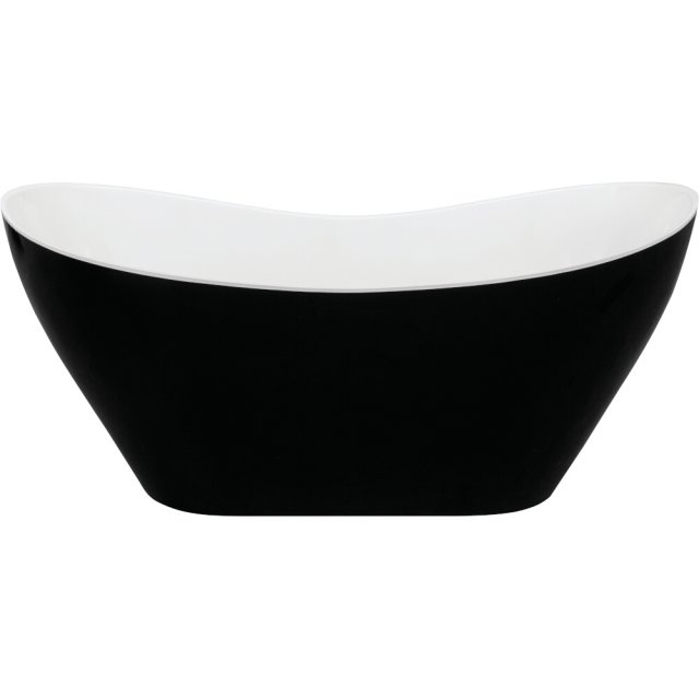 BESCO Wanna wolnostojąca VIYA MATT B&W 160x70 klik-klak chrom #WM