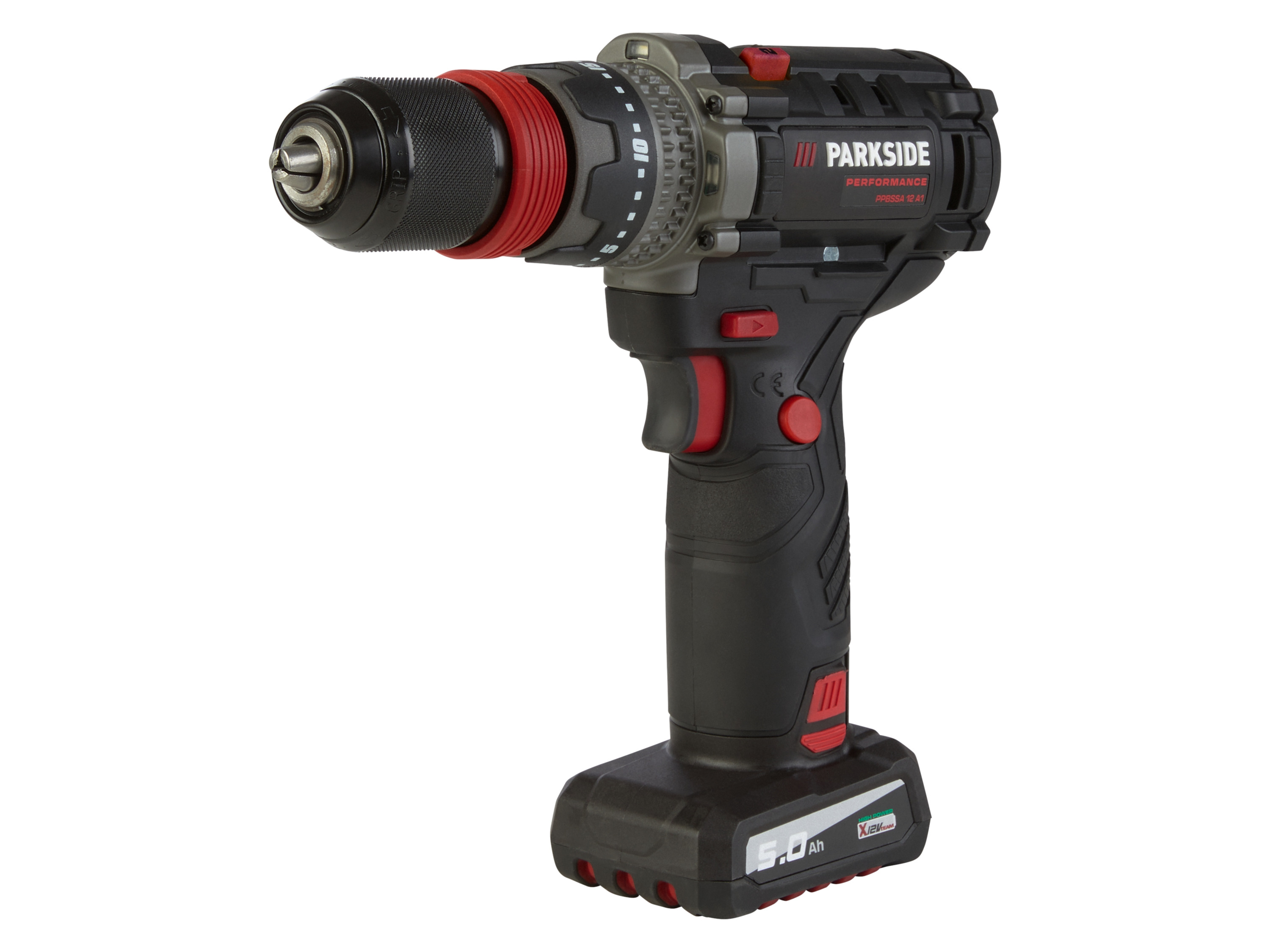 Parkside Performance Akumulatorowa wiertarkowkrętarka 12 V/ 5 Ah, Ppbssa 12 A1 z akumulatorem i ładowarką