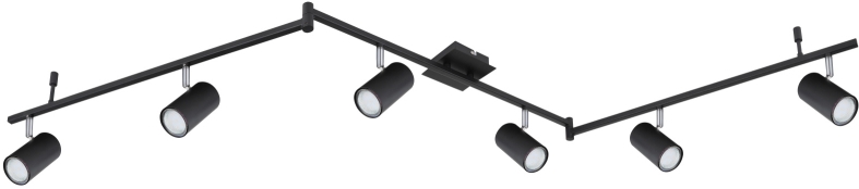 Darmowa Dostawa - Lampa podsufitowa 6x35 W czarna Globo Lighting Robby 579106B