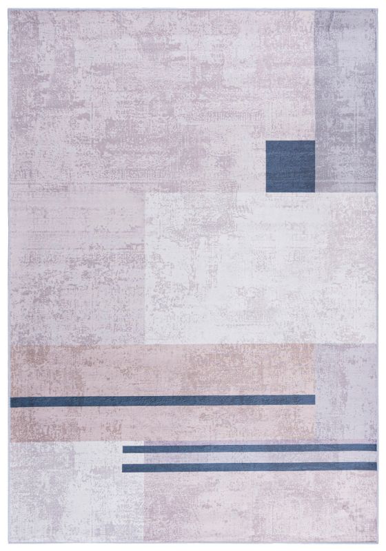 Dywan wewnętrzny Ava PZ21-64 prostokąt Mazovia 140x 200 cm beżowy,kremowy motyw geometryczny krótki włos 1 szt.