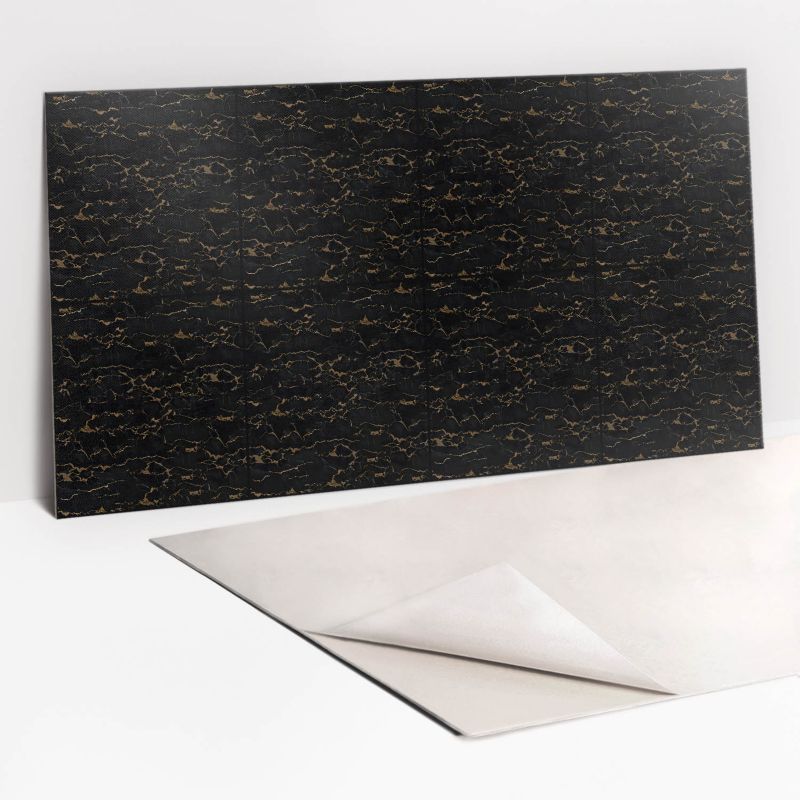 Panel samoprzylepny Tulup 100x50 cm Złote pęknięcia marmuru 1 szt.