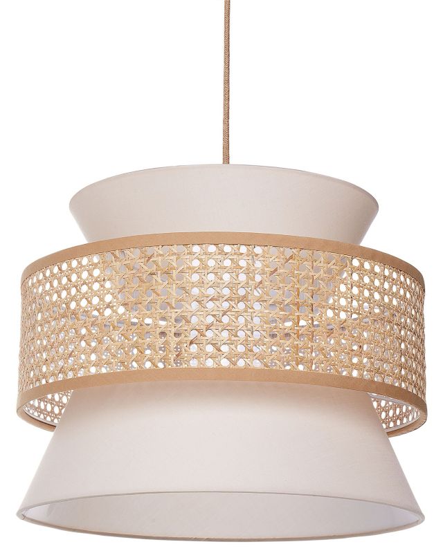 Lampa wisząca Luyano Rattan Beżowy 1 szt.