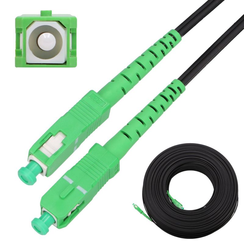Patchcord Extralink SC/APC-SC/APC Płaski wiszący, jednomodowy, Simplex, G.657A2, 125m 1szt