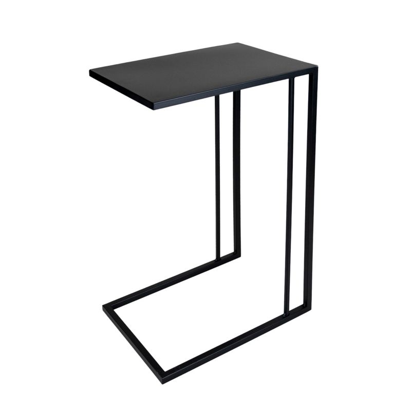 Stolik pomocniczny boczny do salonu pokoju dziecięcego młodzieżowego e-floor Loft 30 x 40 x 65 cm czarny 1 szt