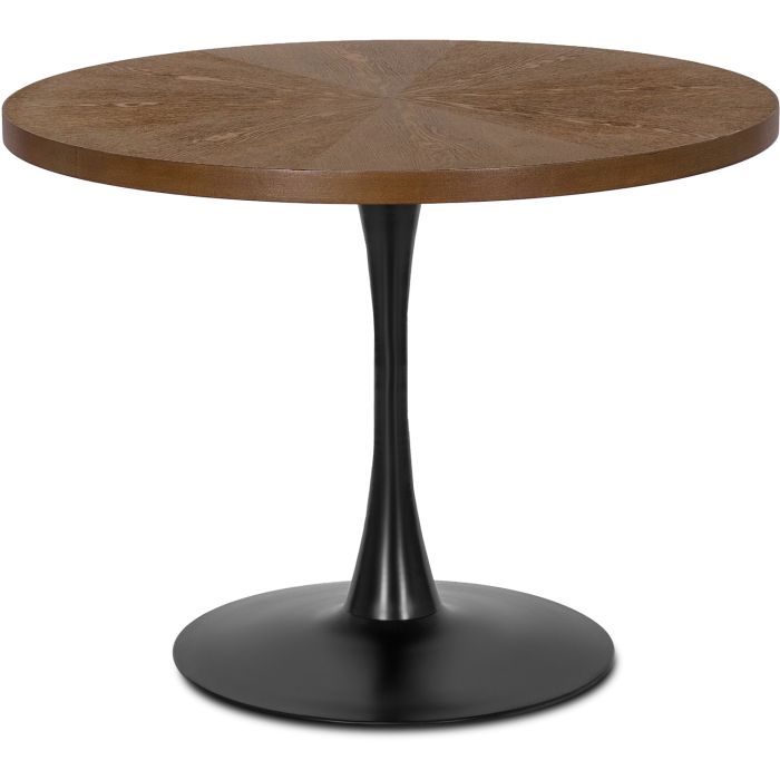 Stół Okrągły Lino 100 cm Mebel Elite Orzech/Czarny 1 szt