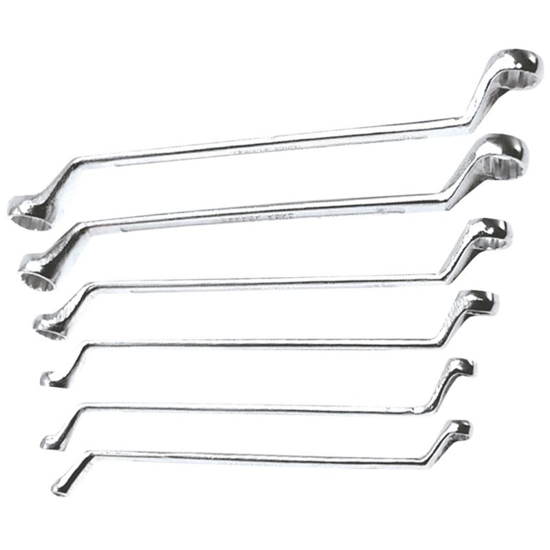 Klucze oczkowe Top Tools odgięte 6-17 mm, zestaw 6 szt. 1 kpl