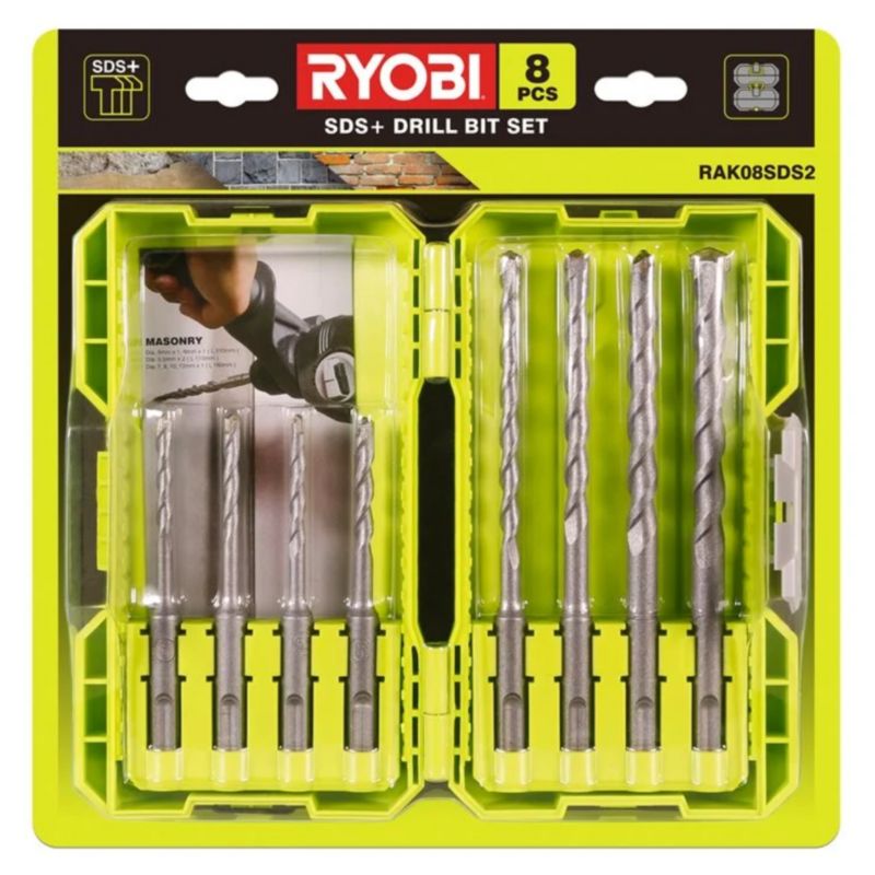 Zestaw Wierteł SDS+ do Betonu RYOBI 8 elementów 1 szt.