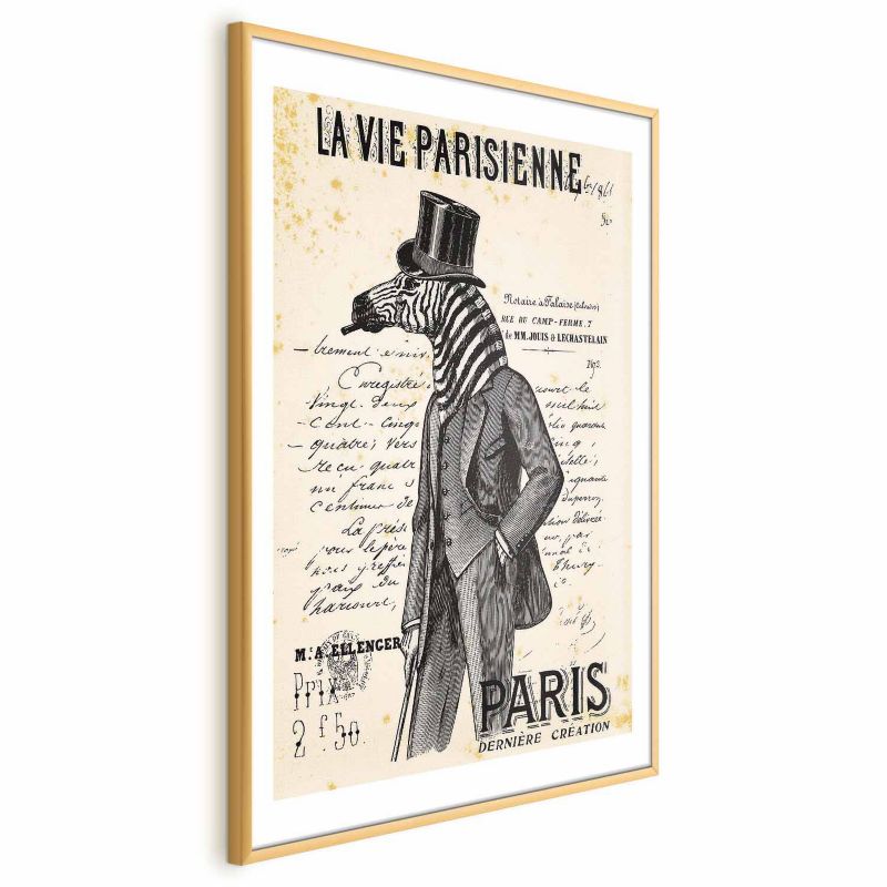 Plakat Artgeist La Vie Parisienne 40x60 cm z ramą złotą 1 szt