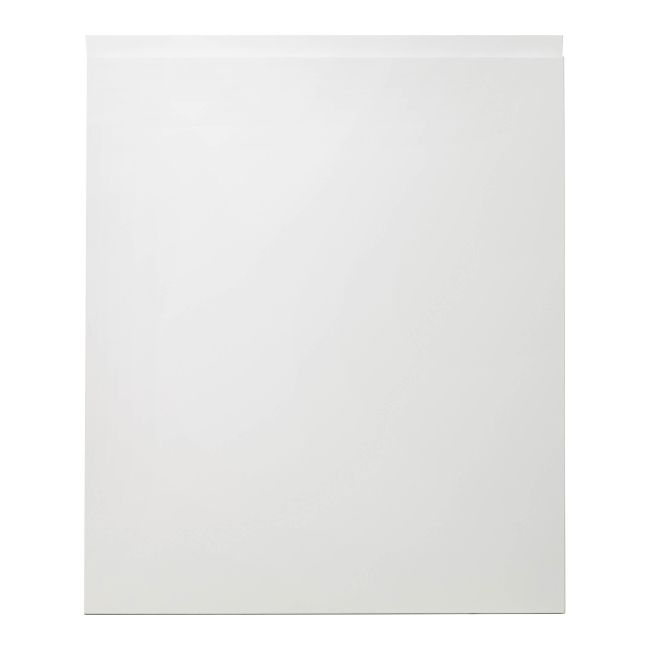 Front kuchenny do szafki wysokiej z AGD GoodHome Garcinia 60 x 72,3 cm biały połysk
