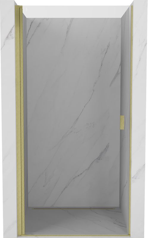 Drzwi prysznicowe uchylne Mexen Mist-B złote szczotkowane 60 cm 1 szt