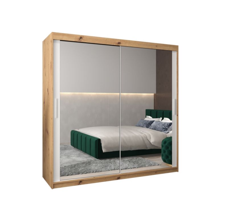 Szafa przesuwna Garderoba Abiks Tokyo 3 200 artisan + biały 1 szt.