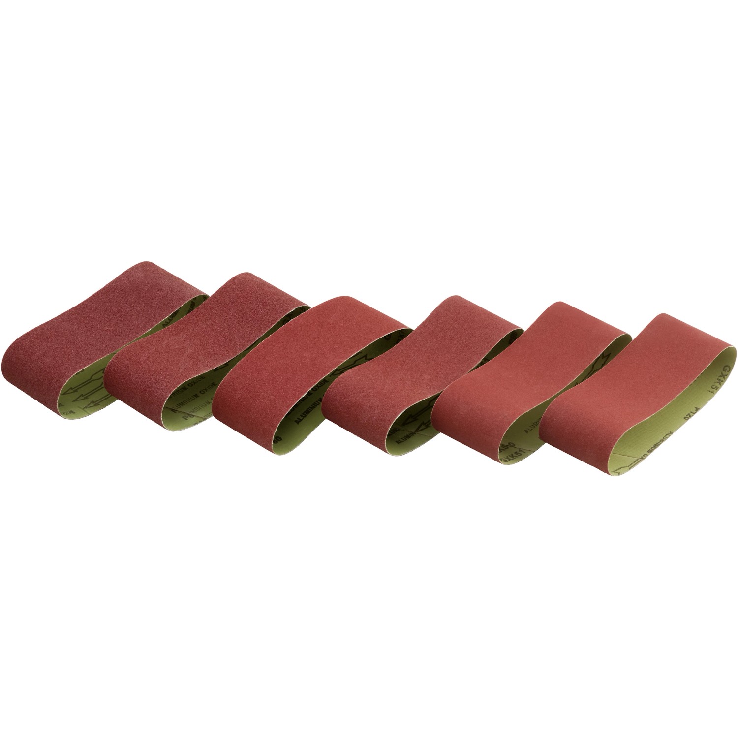 LUX Zestaw taśm szlifierskich 75 x 457 mm - 6 szt