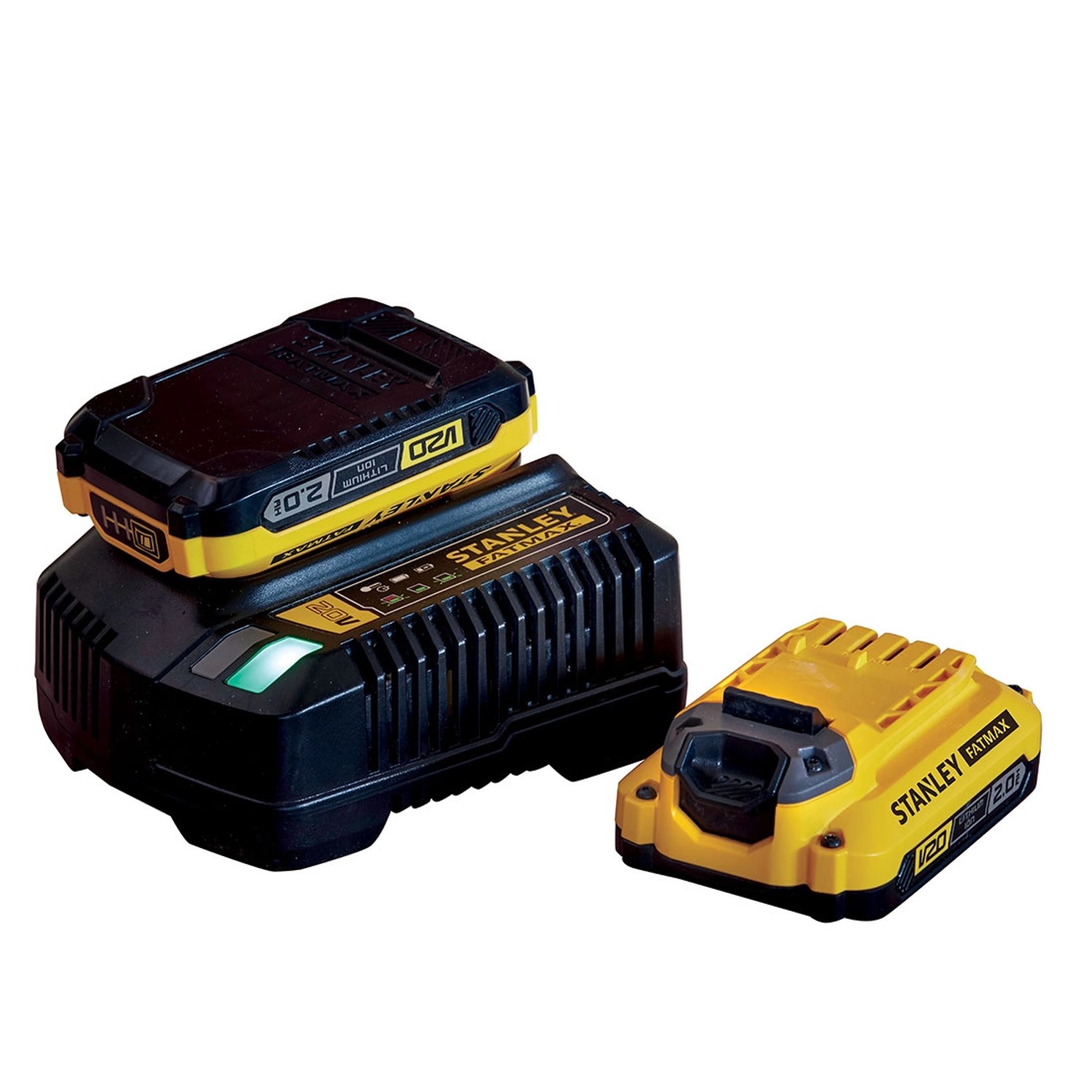 Stanley FatMax Zestaw V20 akumulator 2,0Ah x 2 z ładowarką 2A 18V