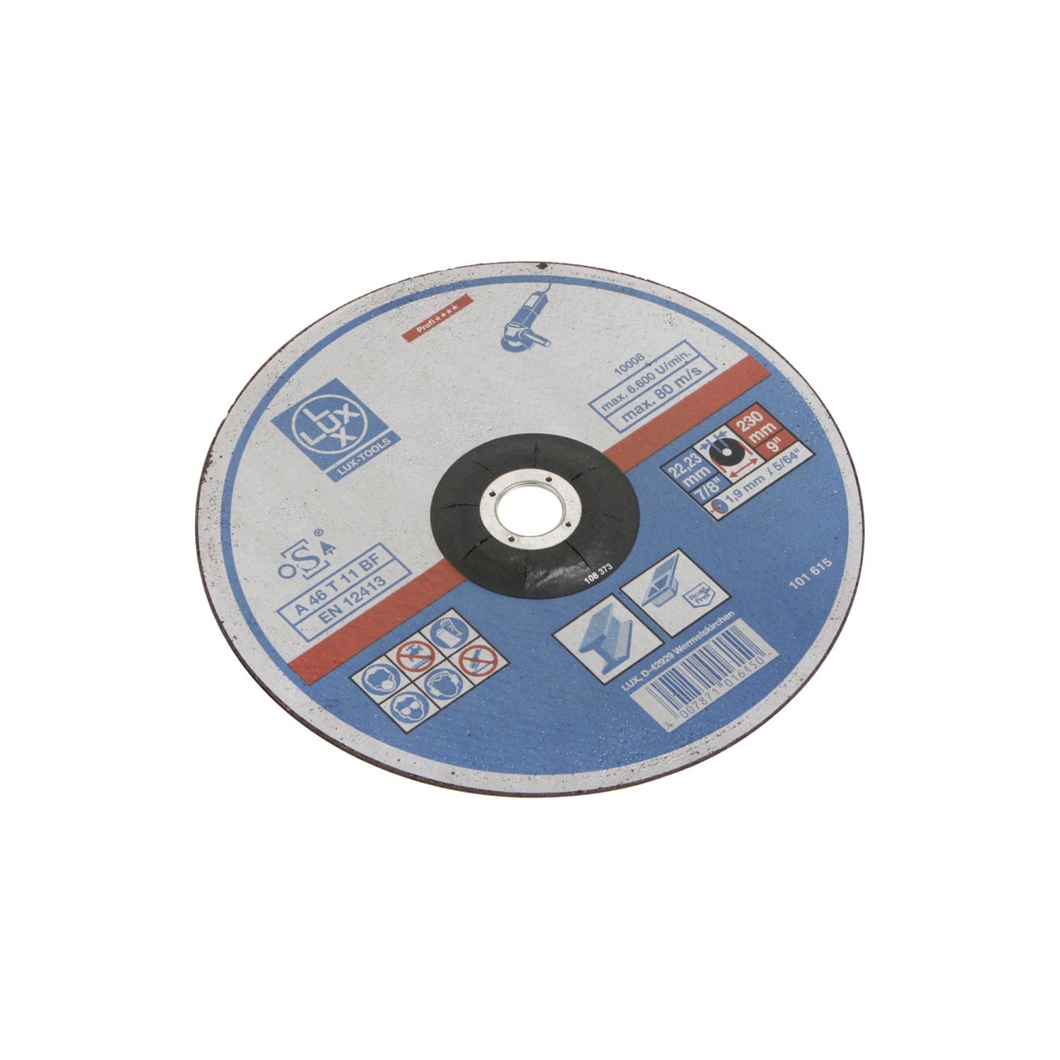 LUX Tarcza do cięcia metalu i stali inox 230 mm