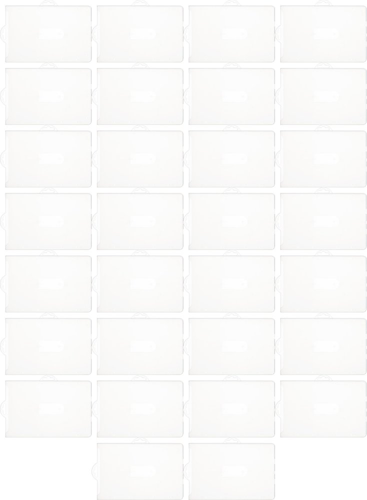 50x Holder do identyfikatorów Argo, typ P, 113x74 mm, przezroczysty