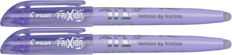 2x Zakreślacz wymazywalny Pilot, Frixion Light Soft, ścięta, 4mm, fioletowy pastelowy