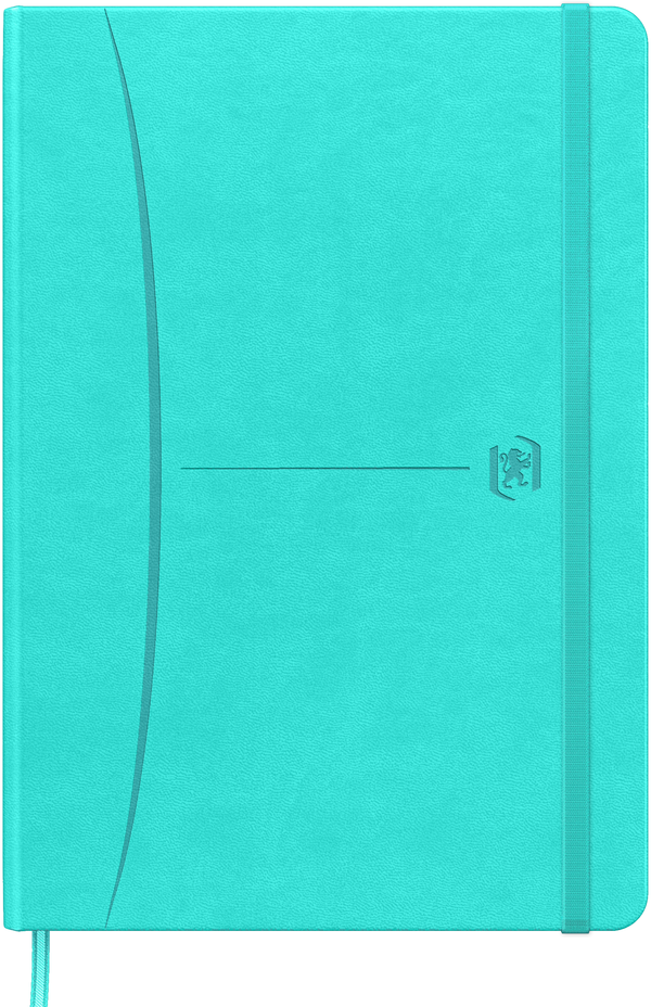 Notatnik w linie Oxford Signature, z gumką, A5, twarda oprawa, 80k, mix kolorów pastelowych