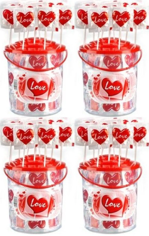 4x Lizaki love (serduszko) Astra Słodycze, 12g, 80 sztuk, owocowy