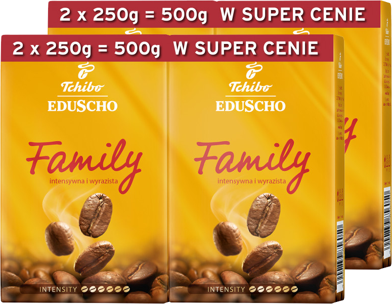 2x Kawa mielona Tchibo Eduscho Family Duopack, 2x250g