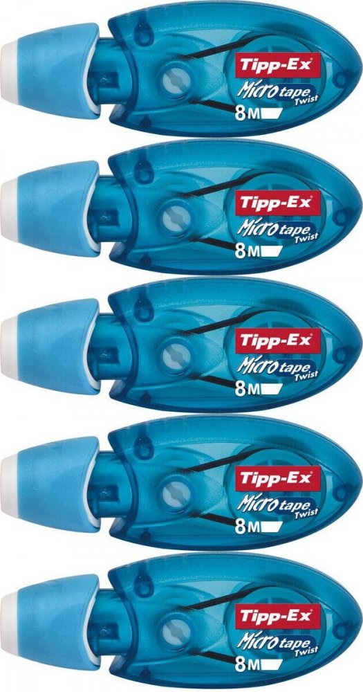 5x Korektor w taśmie Tipp-Ex Micro Tape Twist, 5mmx8m