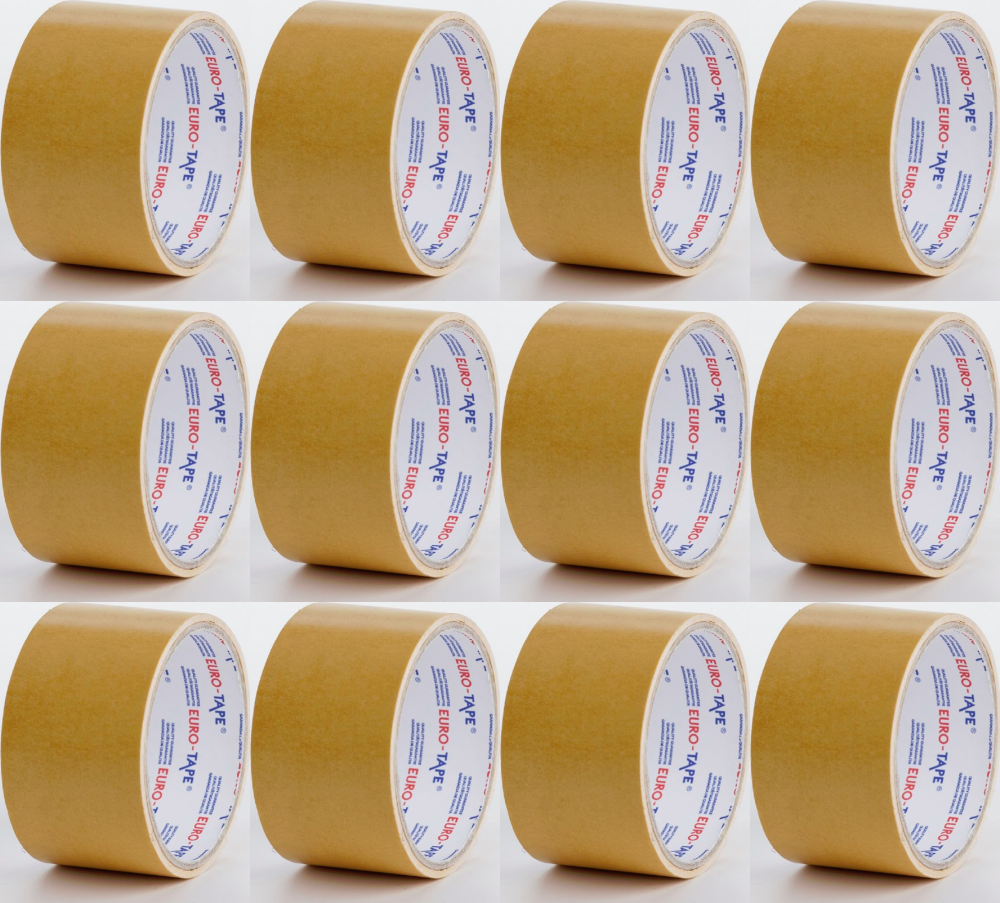 12x Taśma dwustronna Dalpo, Euro-Tape, 38mm x 5m, biały