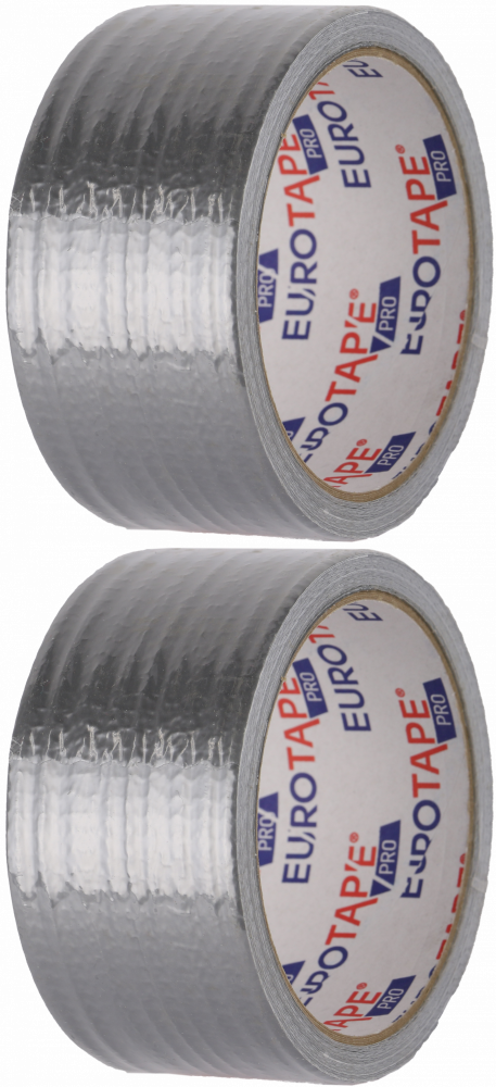 2x Taśma naprawcza Dalpo, Euro-Tape, 48mm x 25m, srebrny