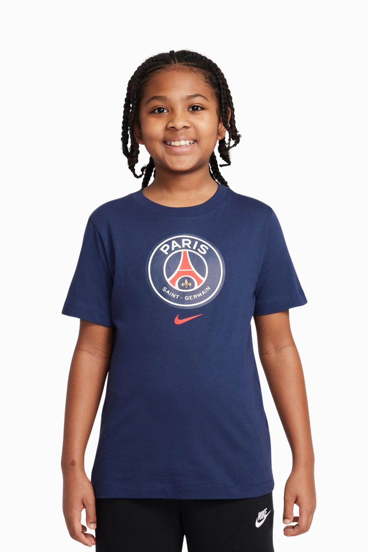 Koszulka Nike PSG 25/26 Crest Tee Junior - Granatowy