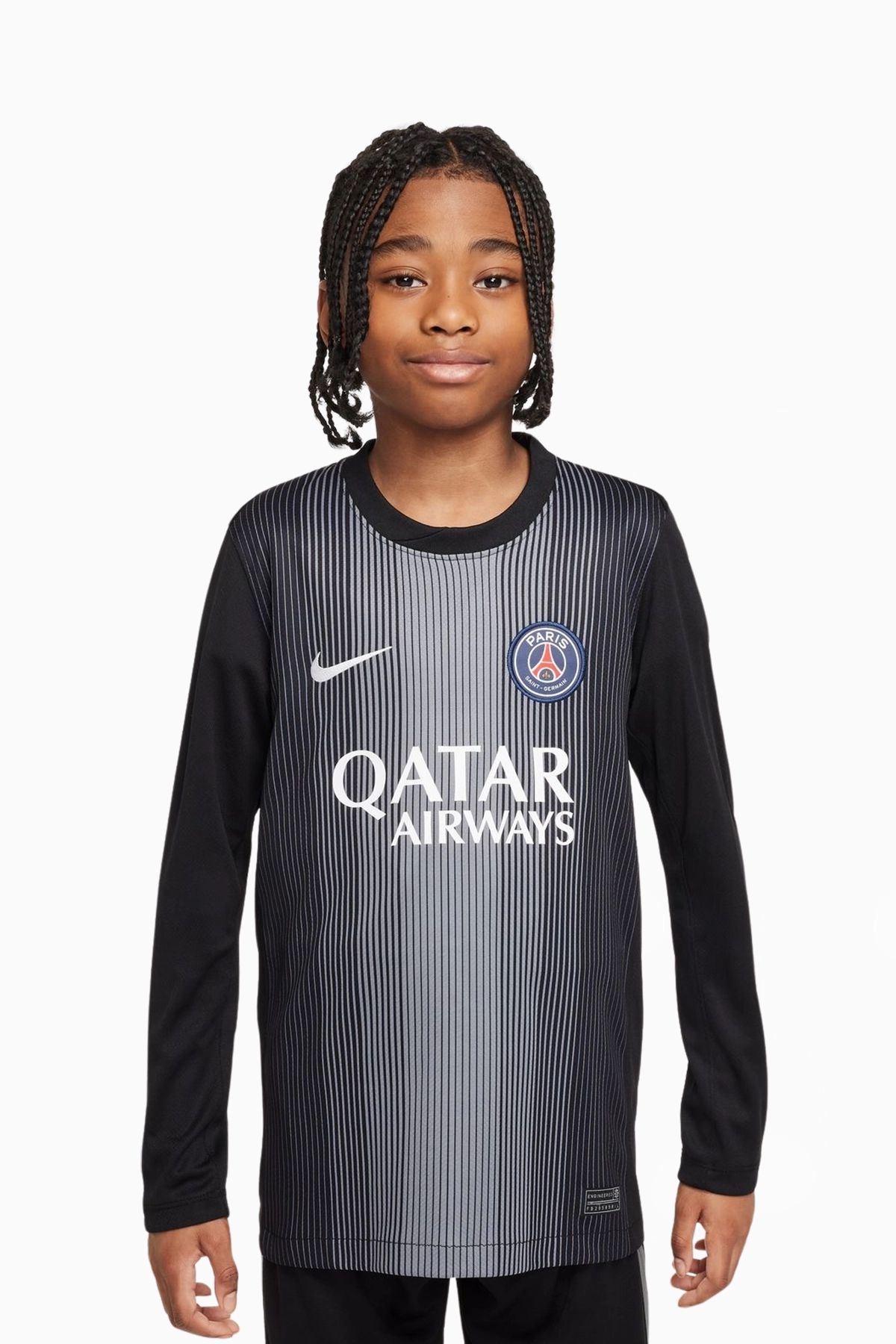 Koszulka z długim rękawem Nike PSG 25/26 Goalkeeper Stadium Junior - Czarny