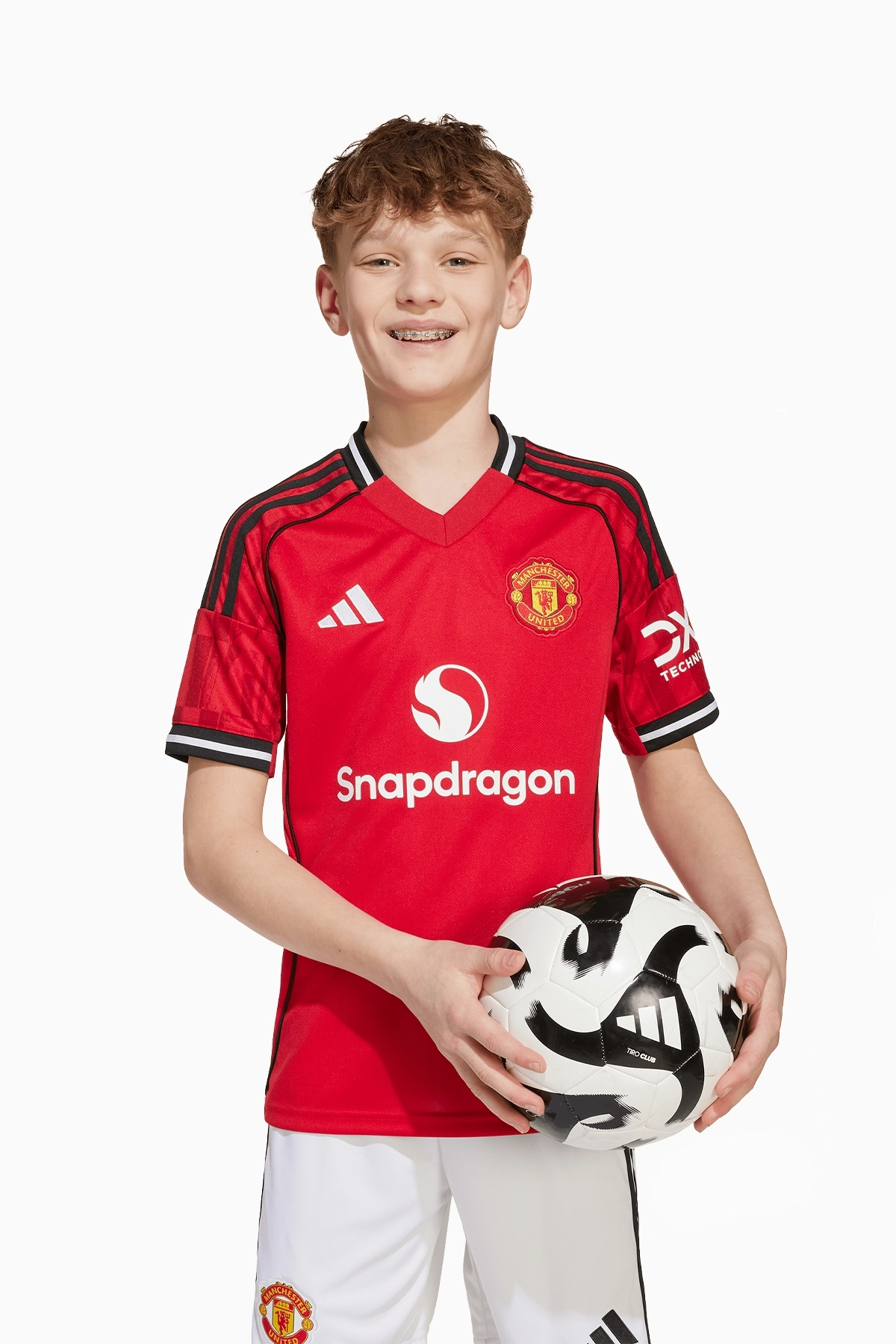 Koszulka adidas Manchester United 25/26 Domowa Replica Junior - Czerwony