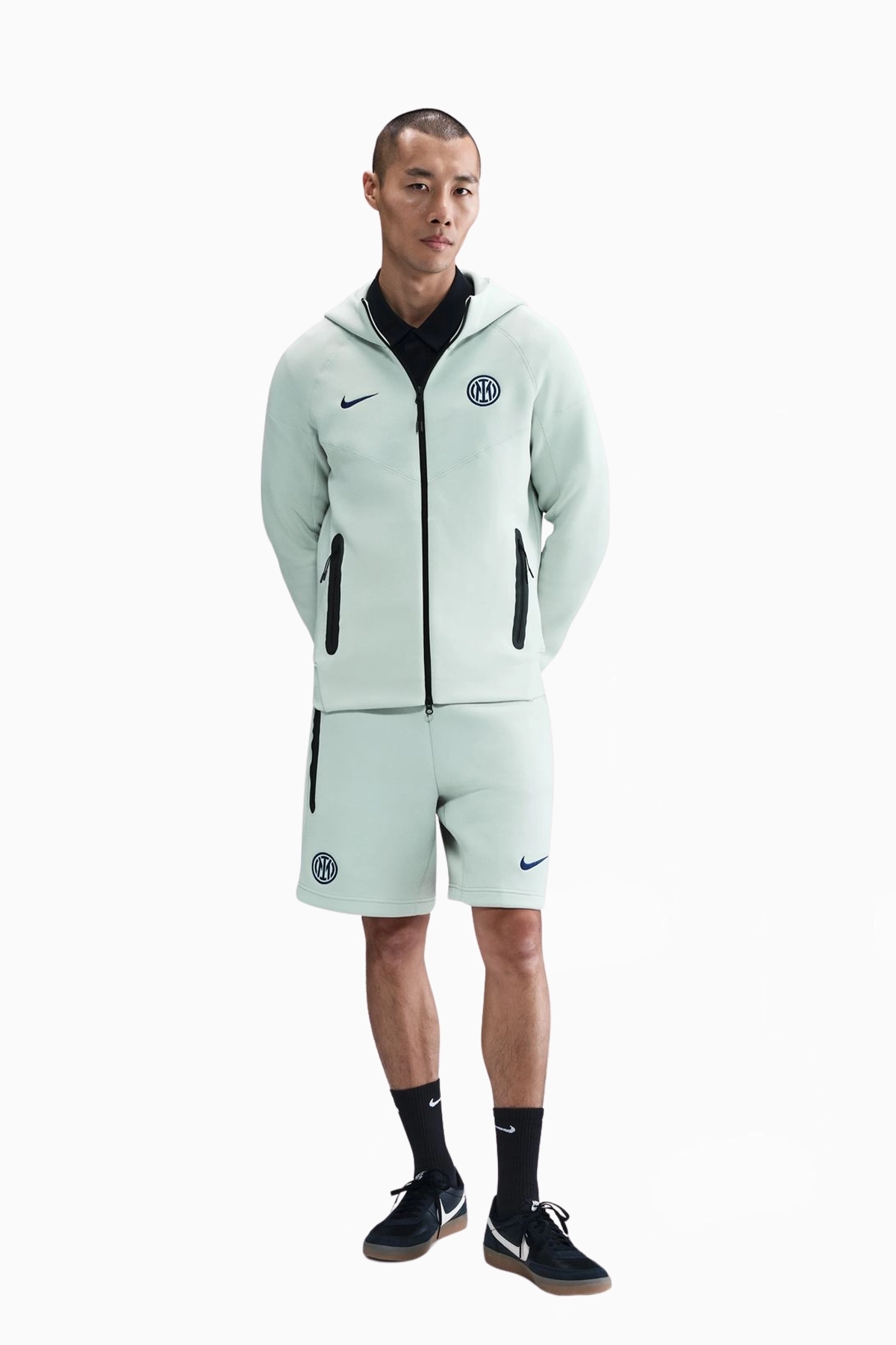 Bluza z kapturem Nike Inter Mediolan 25/26 Tech Fleece Windrunner - Miętowy