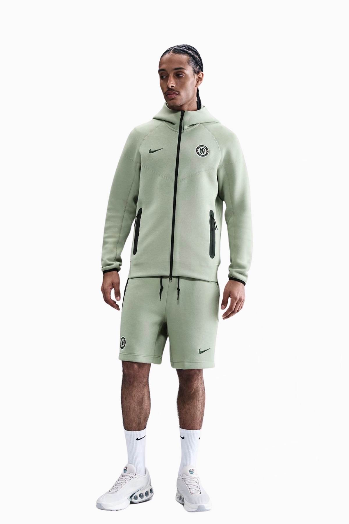 Bluza z kapturem Nike Chelsea FC 25/26 Tech Fleece Windrunner - Zielony