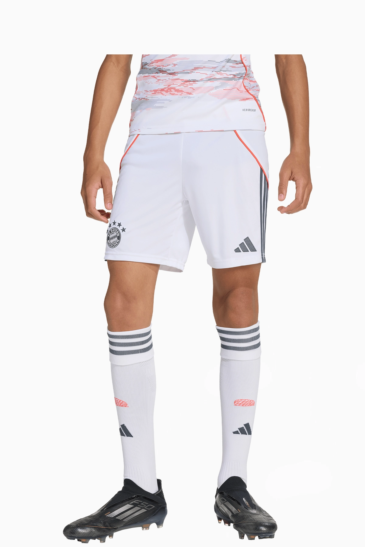 Spodenki adidas FC Bayern 25/26 Wyjazdowe Junior - Biały