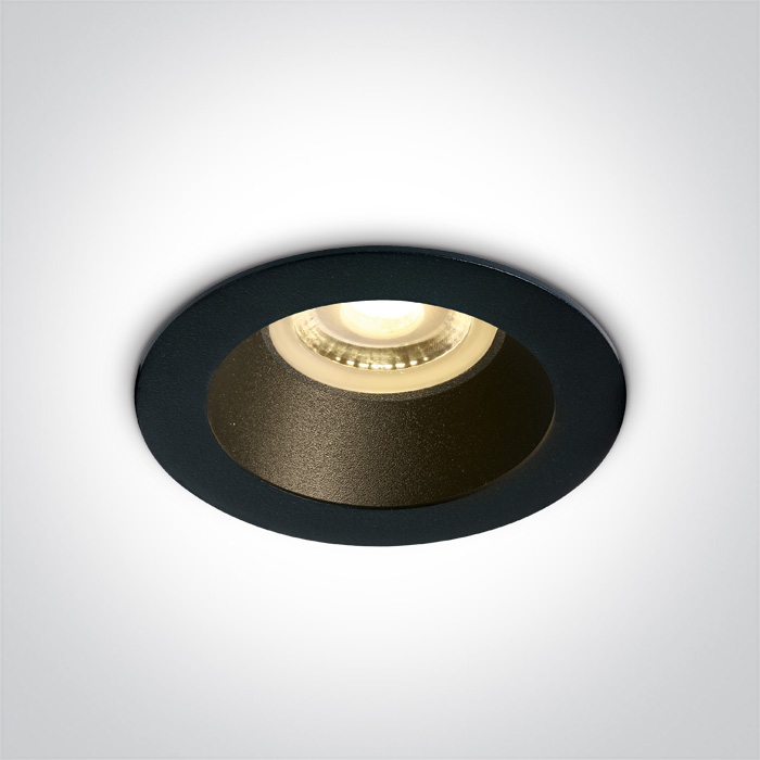 One Light Kanawi lampa do zabudowy 1x10W czarna 10105M/B/B - Wysyłka w 24h