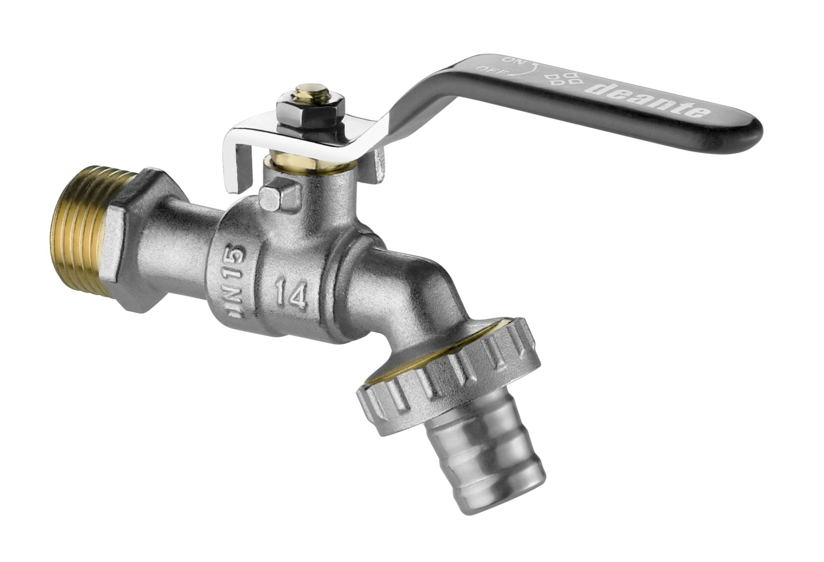 Deante zawór kulowy 1/2" z adapterami chrom VFA152L - Wysyłka w 24h