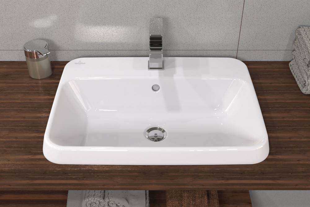 Villeroy & Boch Architectura umywalka 60x45 cm wpuszczana CeramicPlus biały połysk 5A6760R1 - Wysyłka w 24h