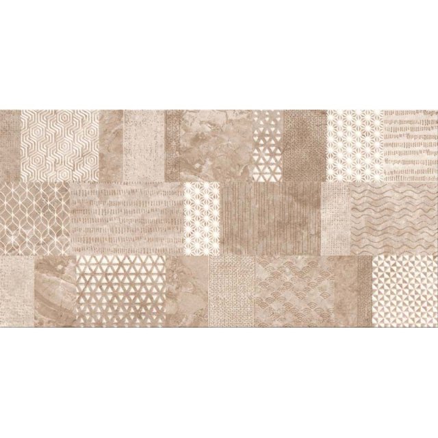 Płytka ścienna inserto SARAGOSSA NUEVO brown satin 29,8x59,8 gat. I