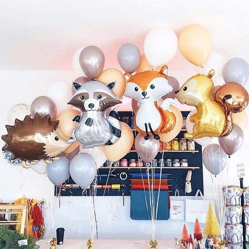 Balon foliowy zwierzęta leśne 50 cm
