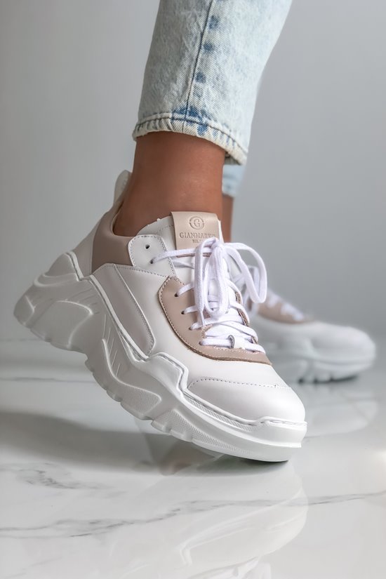 Sneakers SNZ BIAŁY/BEŻ
