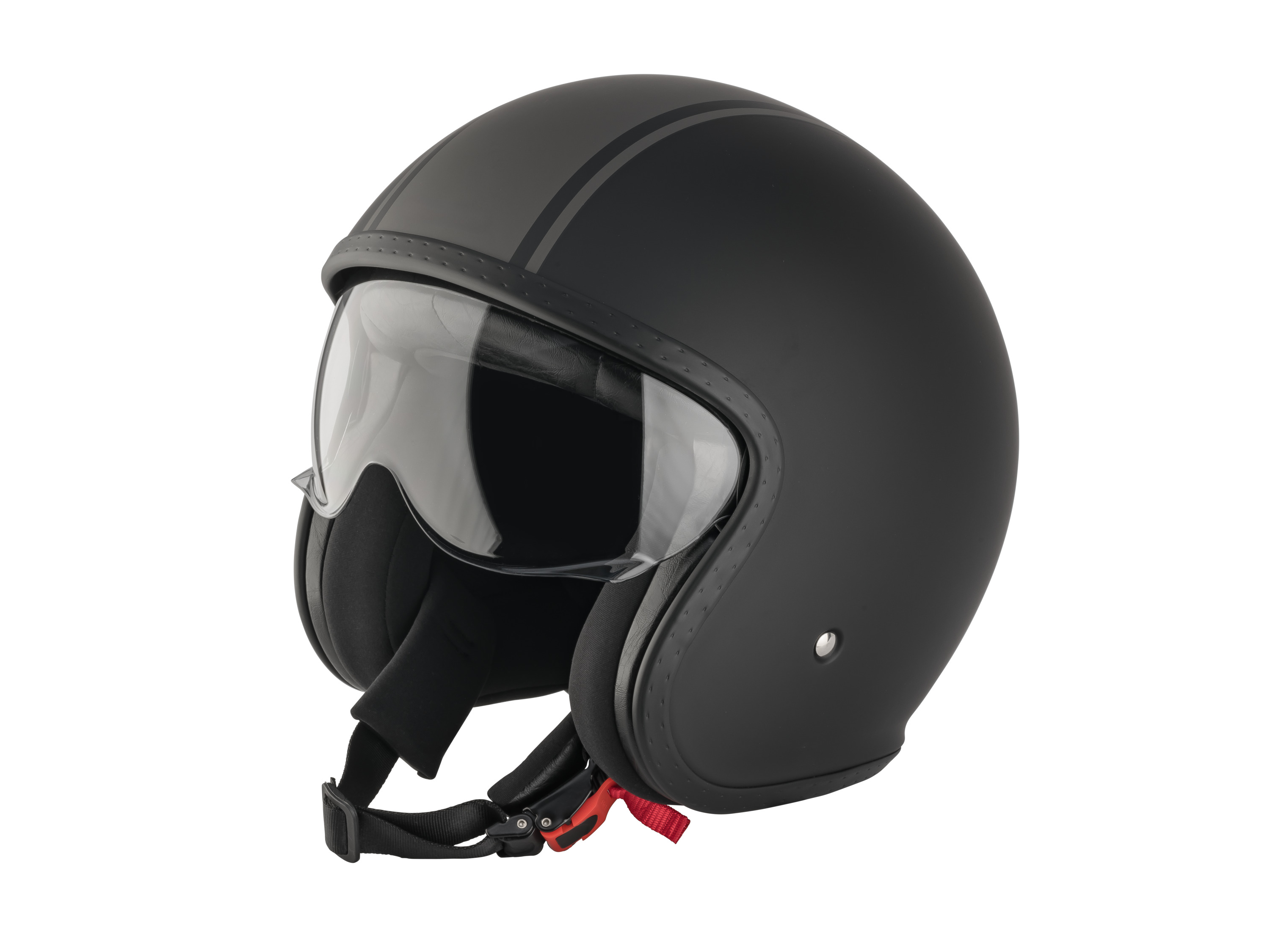 Ultimate Speed Kask jet z wizjerem, rozmiar L Szary