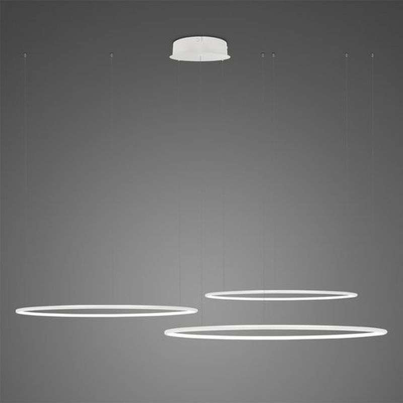 Darmowa Dostawa - Lampa wisząca x68 W biała Altavola Design Ledowe Okręgi LA075CO380in3kwhite