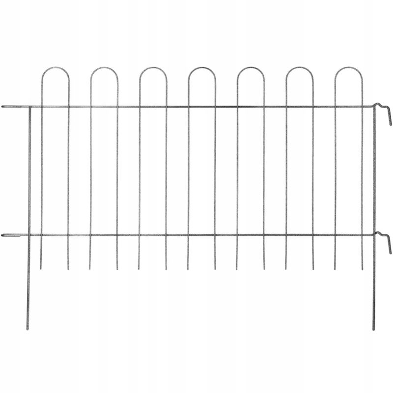 Obrzeże KADAX Płotek metalowy Ogrodowy 99cm Płot Ogrodzeniowy Dekoracja 1 szt.
