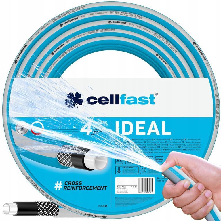 Wąż ogrodowy Cellfast Ideal 4 warstwy 1/2" 50m 1 szt.
