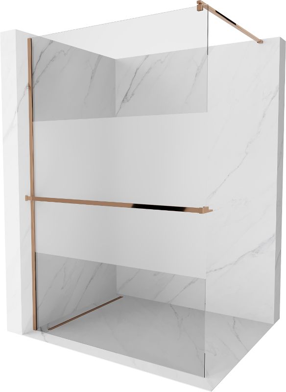 Ścianka prysznicowa Mexen Kioto+ różowe złoto 70x200 cm 800-070-121-60-35 1 szt.