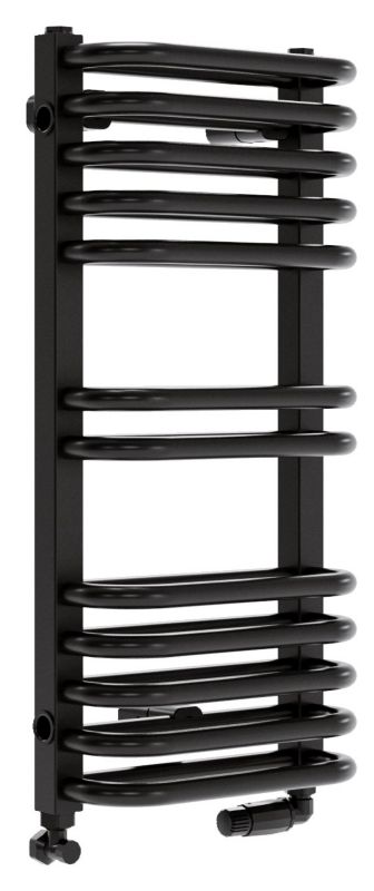 Grzejnik dekoracyjmy Luxrad Stark 64 x 30 cm czarny