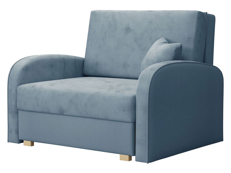 Kanapa MIRJAN 24 jednoosobowa Viva Soft I niebieski denim/ciemny denimowy 1 szt.